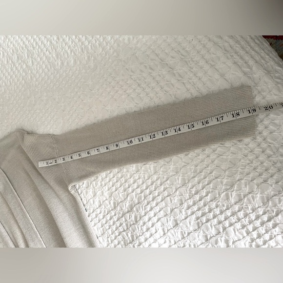 Eileen Fisher Organic Linen Cotton Beige Longline Sm Cardigan Sweater - Picture 9 of 9